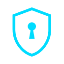 a shield with key lock inside