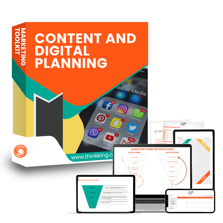 Think King content and digital planning pack