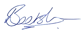 Handtekening Ridzert Beetstra