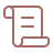 Icon of a brown scroll with lines representing text.