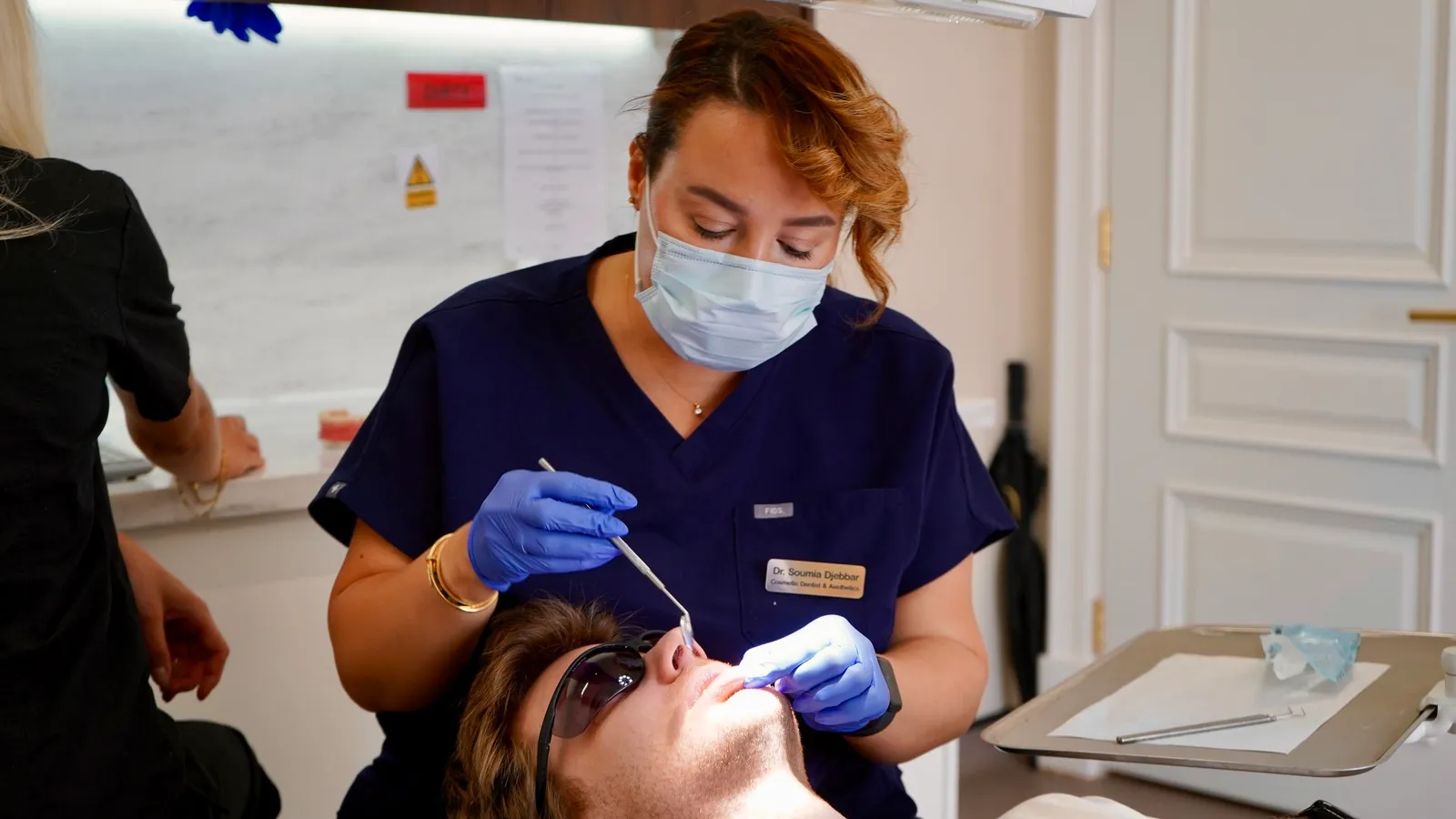 Surgical exposure of an impacted canine for orthodontic treatment in Leeds
