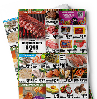 Weekly ad deals flyer