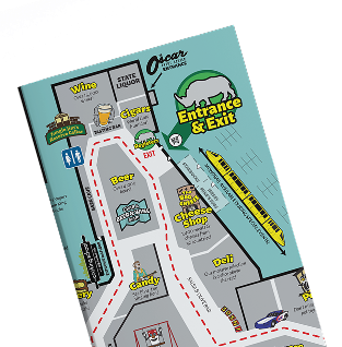 Illustrated Jungle Jim's store map
