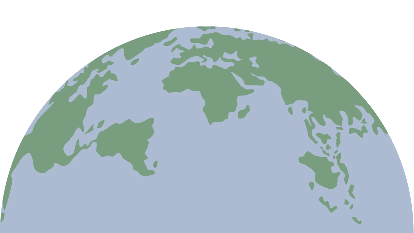 World map of regions
