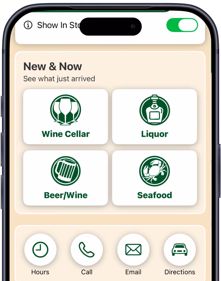 Jungle Jim's app screen