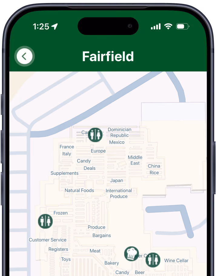 Jungle Jim's app screen