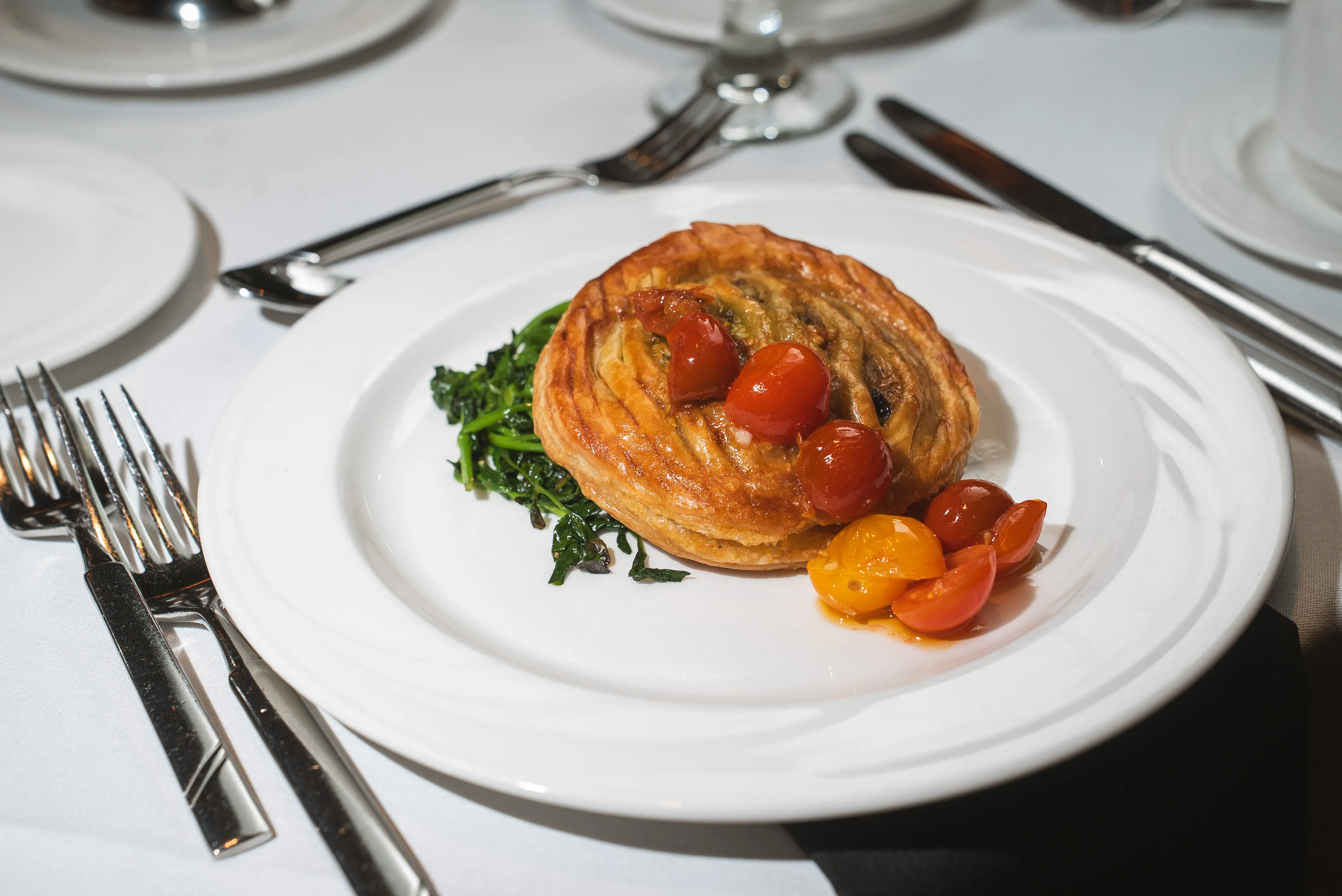 Plated dish