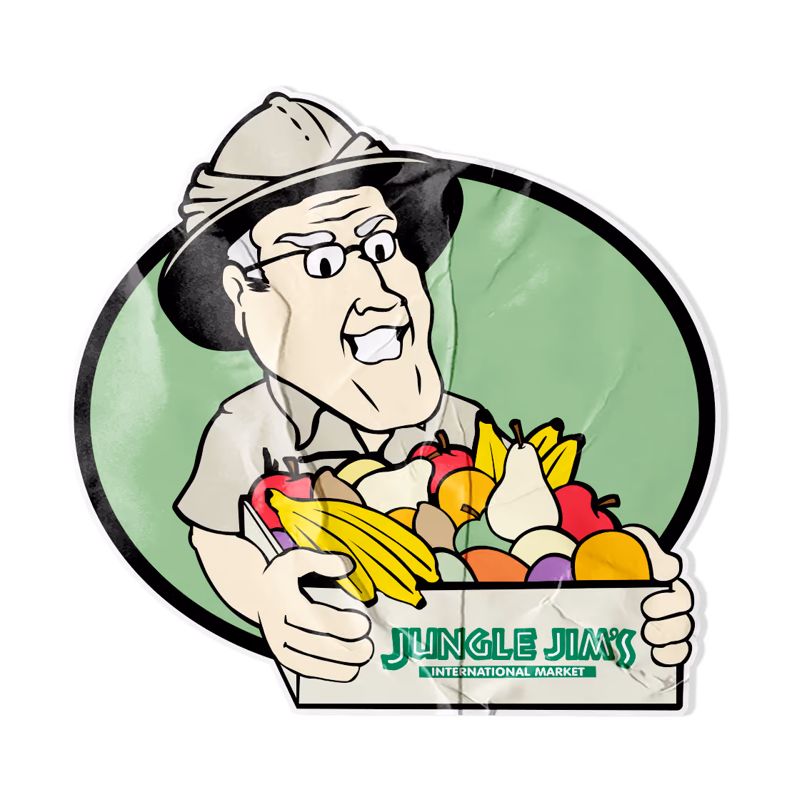 Jungle Jim produce sticker