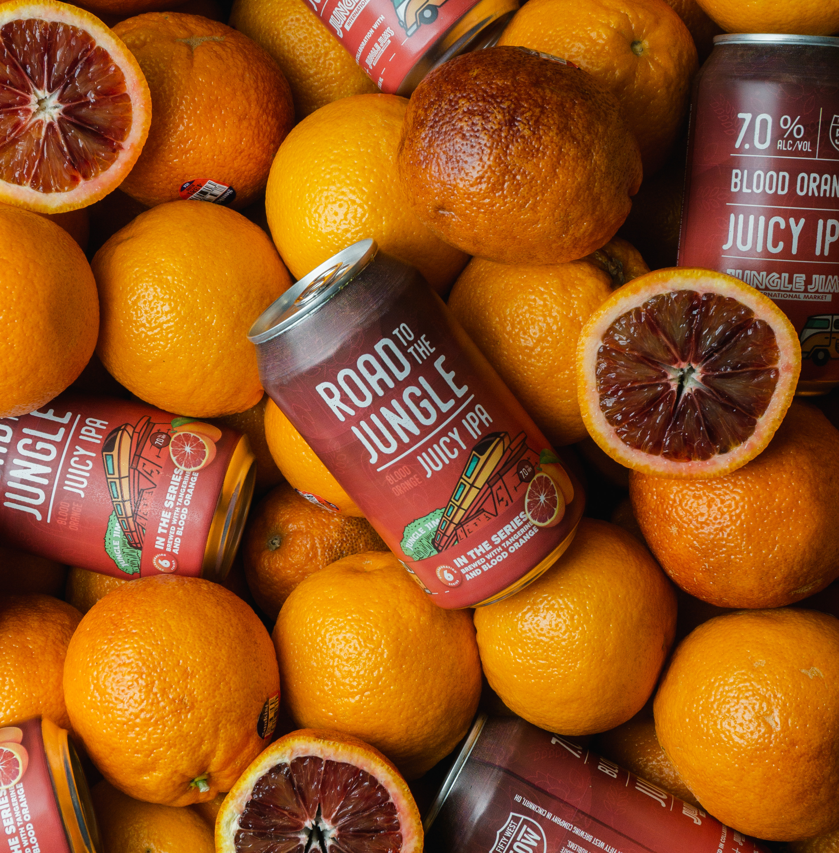 Blood orange display at Jungle Jim's