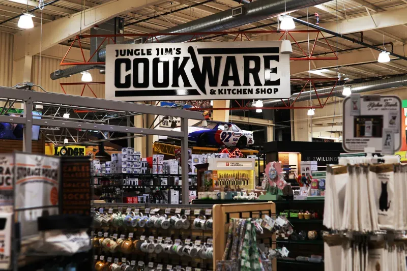 Wide view of the American Grocery department