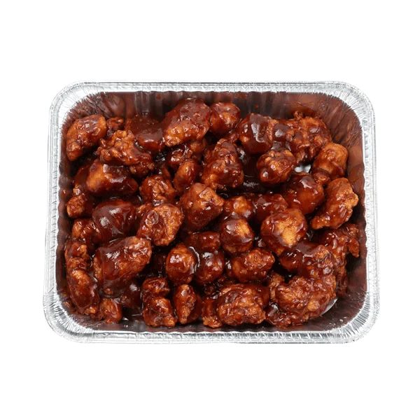 BBQ party wings on a tray