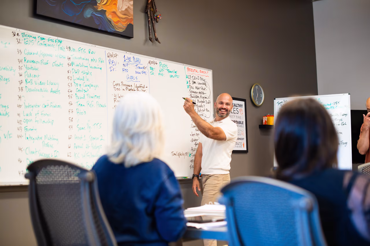 Beacon & Blade team collaborating during a workshop