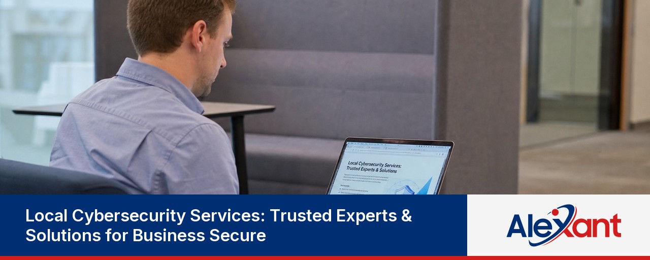 IT security agent working on his powerhouse software.