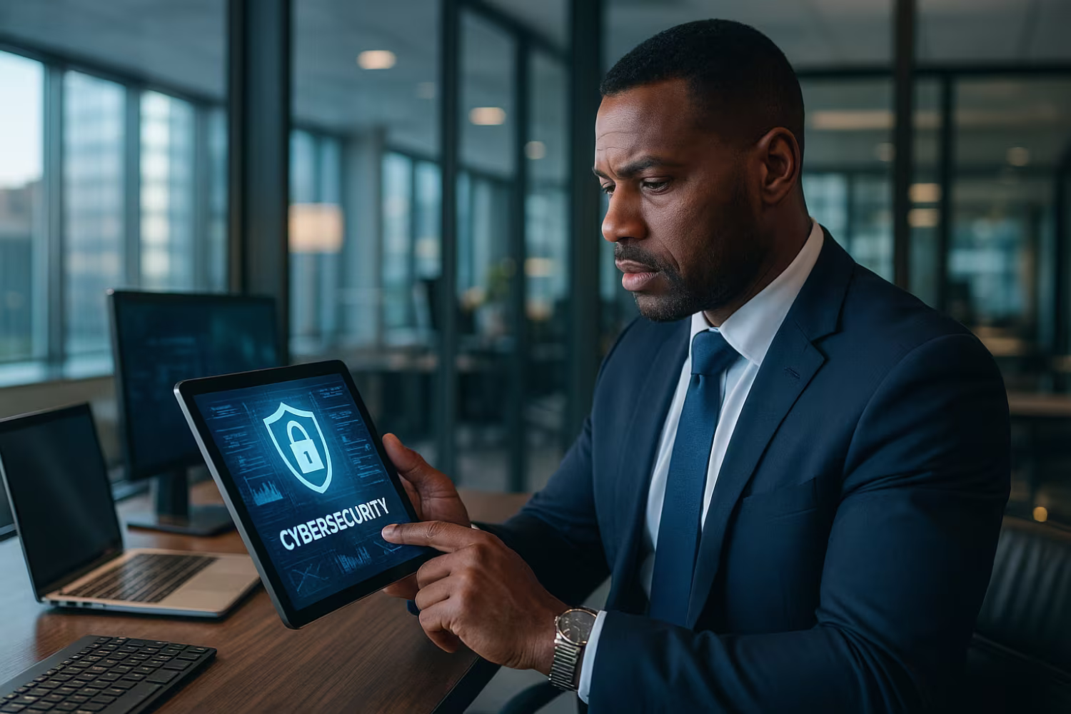 Professional conducting IT security audit