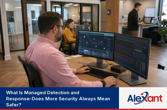 MDR security graphic: more security means safer