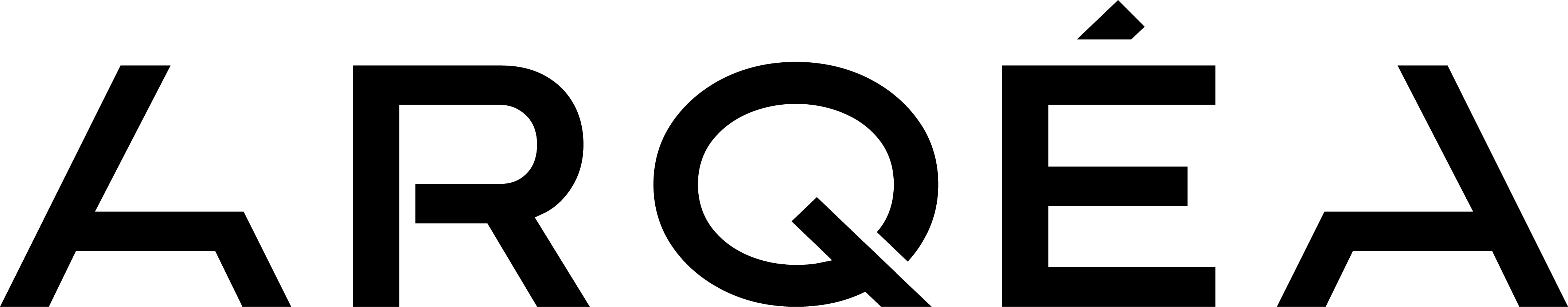 Logo oficial de ARQÉA Clinic en negro sobre fondo blanco