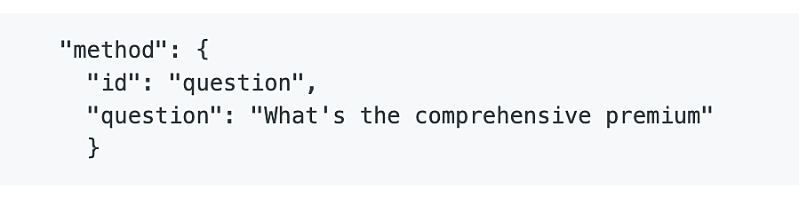 Example question: What's the comprehensive premium?