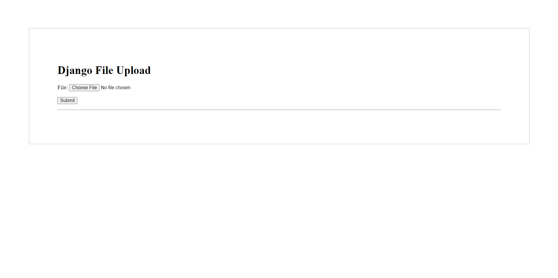 Deployed Django File Uploading App