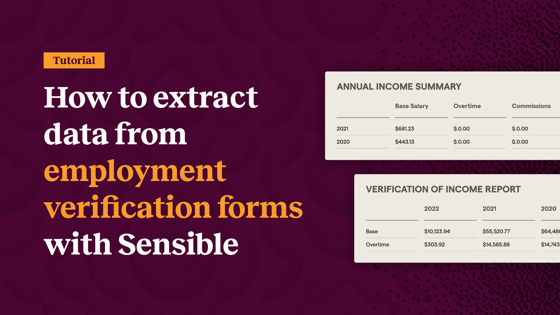 How to extract data from employment verification forms with Sensible