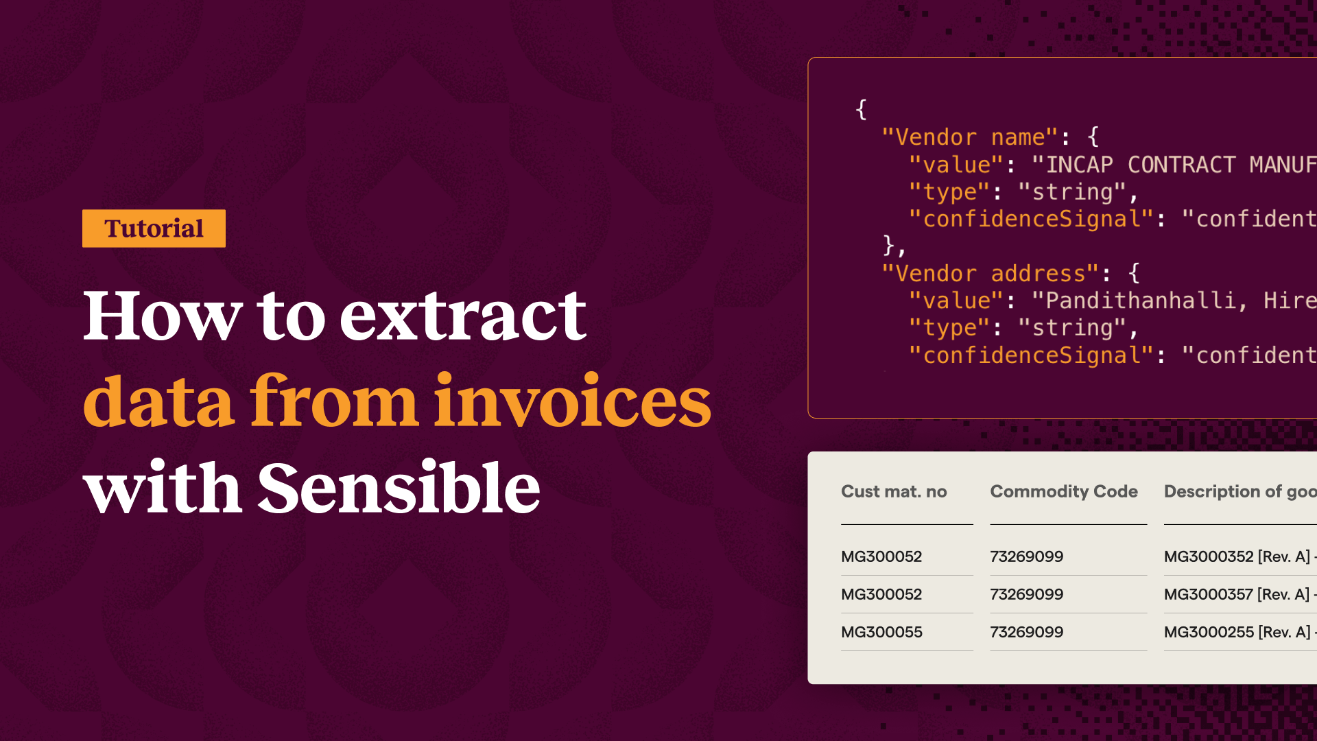 How to extract data from invoices with Sensible