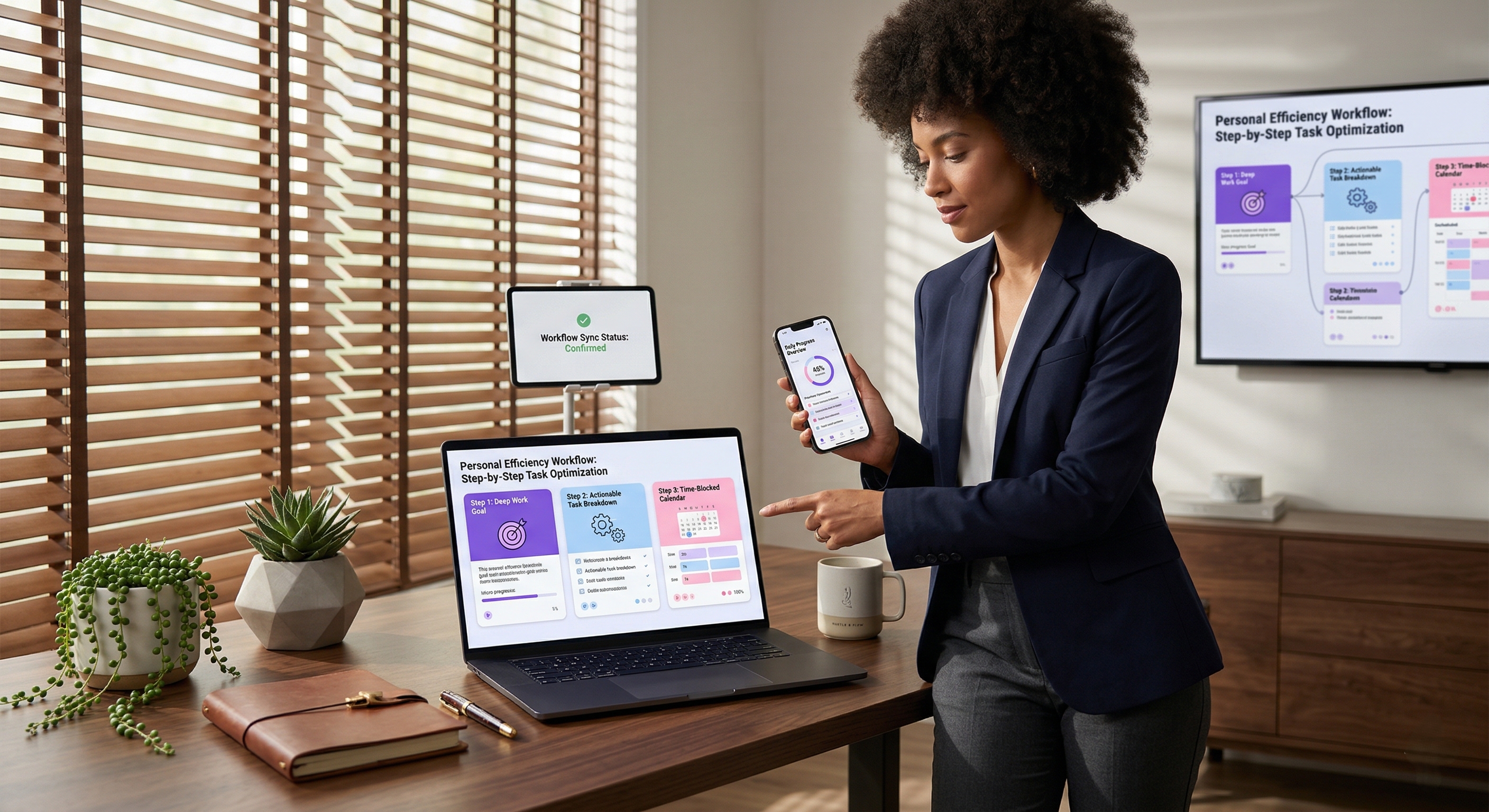 image of a client interacting with digital content