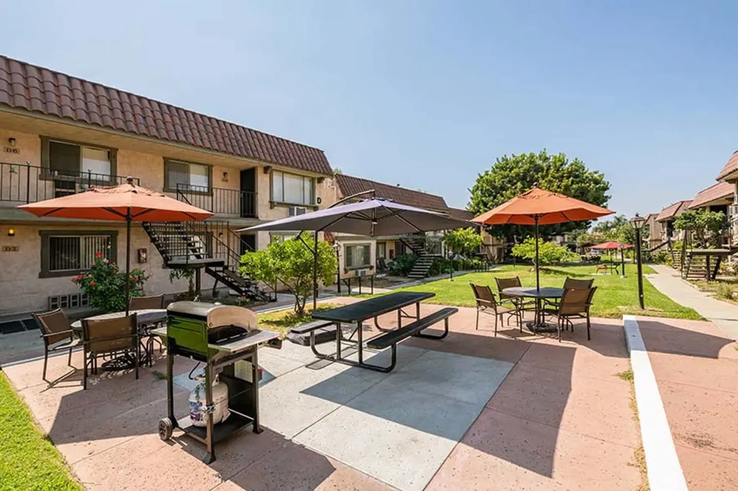 Landscaping and seating
