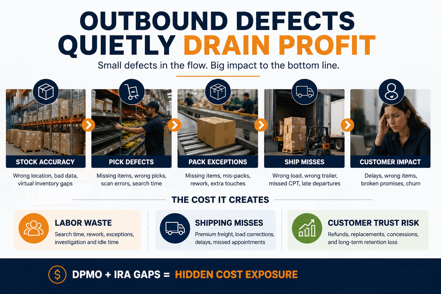 How Reducing Outbound DPMO and Improving Inventory Accuracy Cut $250K+ in Cost Exposure