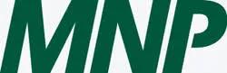Bold green MNP letters logo on white background.