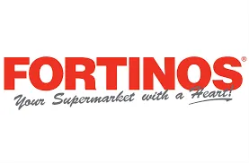 Fortinos logo with the slogan Your Supermarket with a Heart in stylized script.