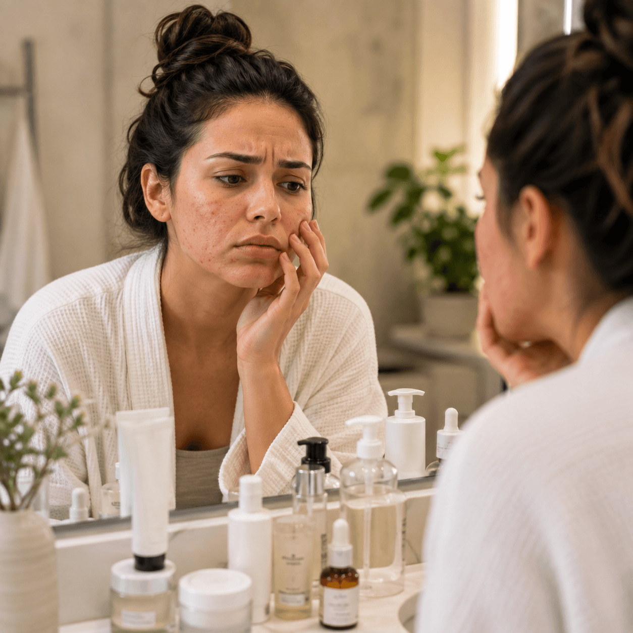 Client consulting with a licensed esthetician at the best skincare studio in Gold River, CA