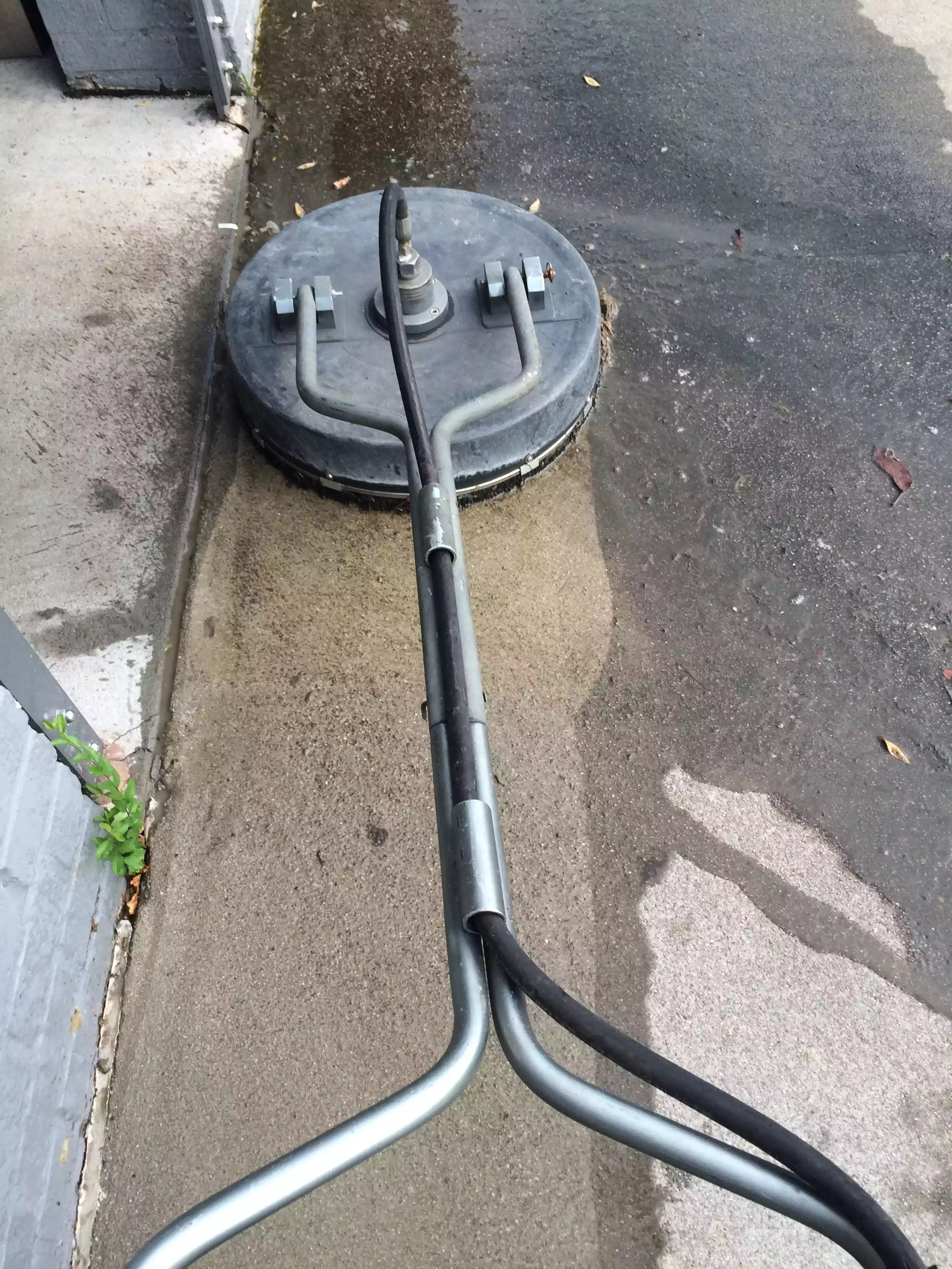 Professional concrete cleaning by Crystal Clear
