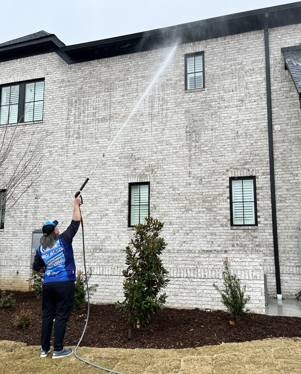Exterior cleaning of home