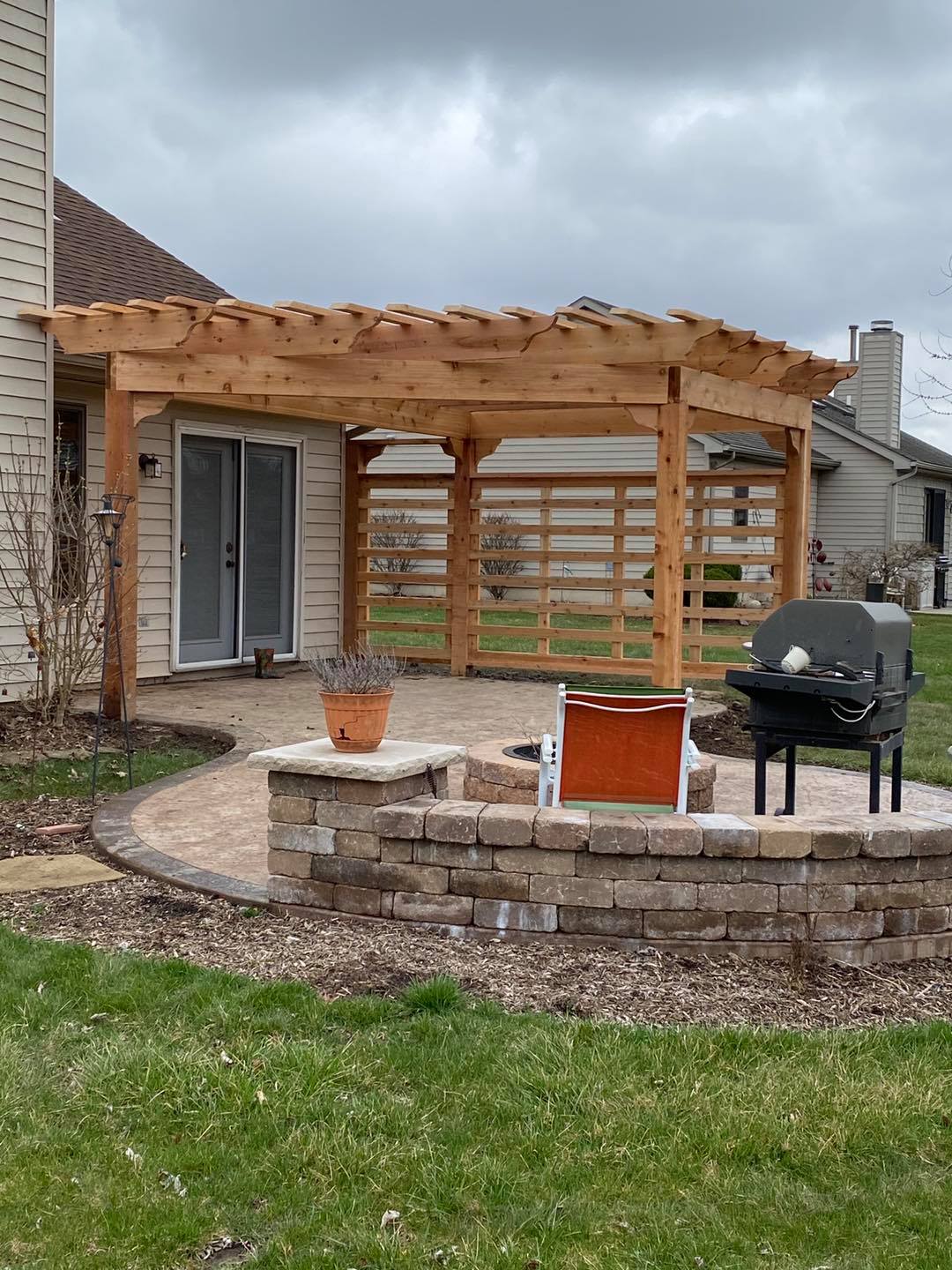 Custom pergola installation by Knot Just Decks