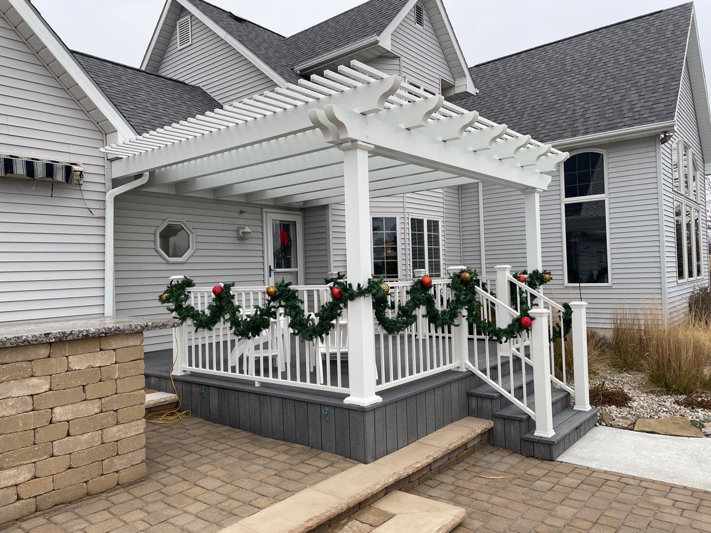 Custom pergola installation by Knot Just Decks Fort Wayne