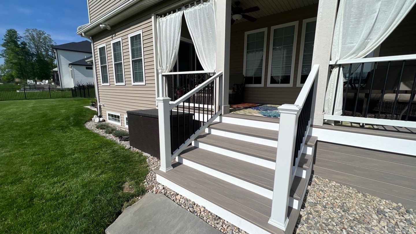 Custom wood deck construction by Knot Just Decks Fort Wayne