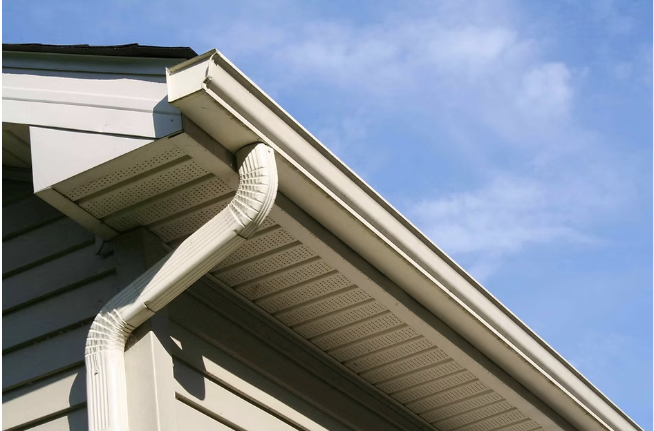 Seamless gutter installation by Knot Just Decks Fort Wayne