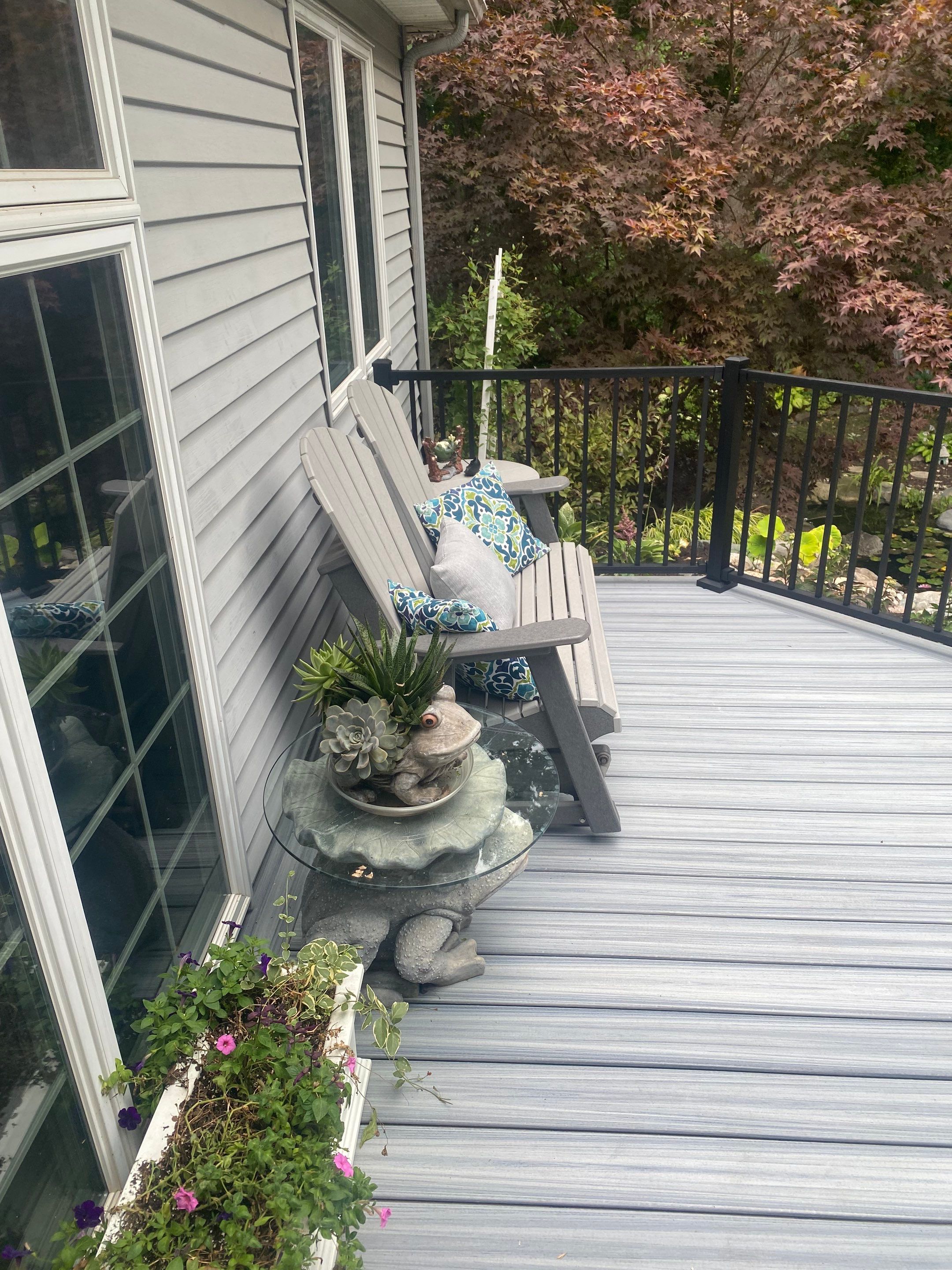 Premium composite deck installation by Knot Just Decks