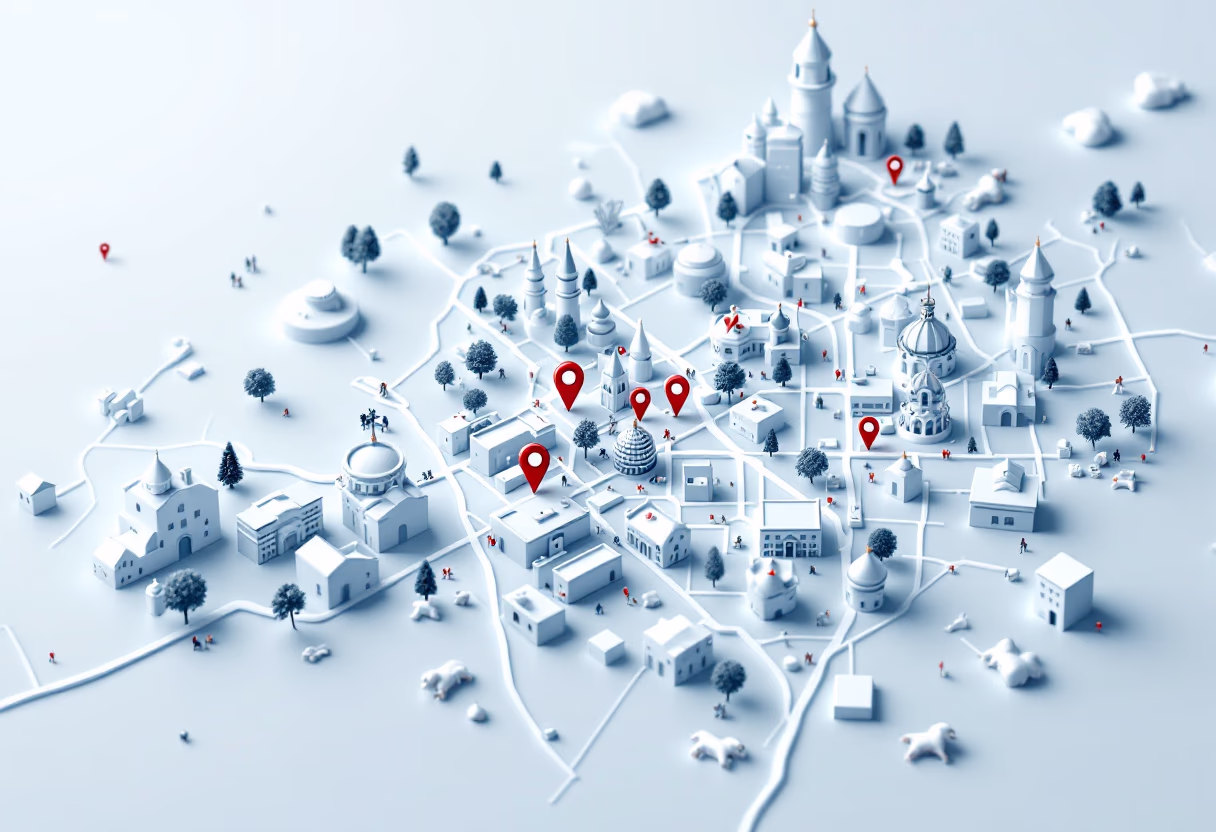 image of a map pinpointing the clinic location (for a veterinary clinic)