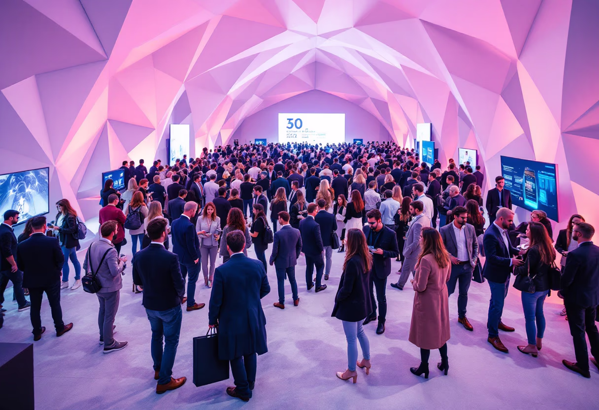 image of a tech conference (for a space tech)