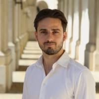 [headshot] image of satisfied customer shaking hands with company representative (for a fintech company)