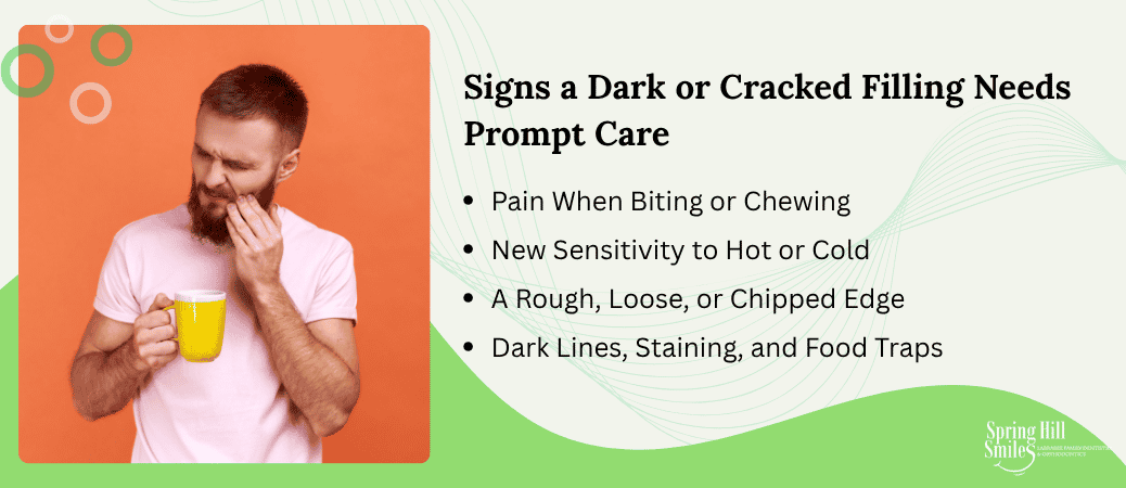 When a Dark or Cracked Filling Needs Prompt Attention