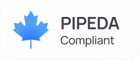Blue maple leaf icon next to the text PIPEDA Compliant.