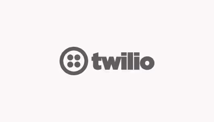 Twilio logo with a four-dot circular icon to the left of the company name.