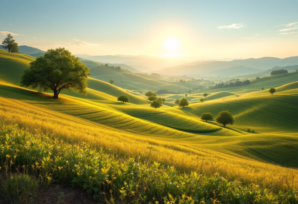[background image] image of landscape with rolling hills (for a agricultural services)