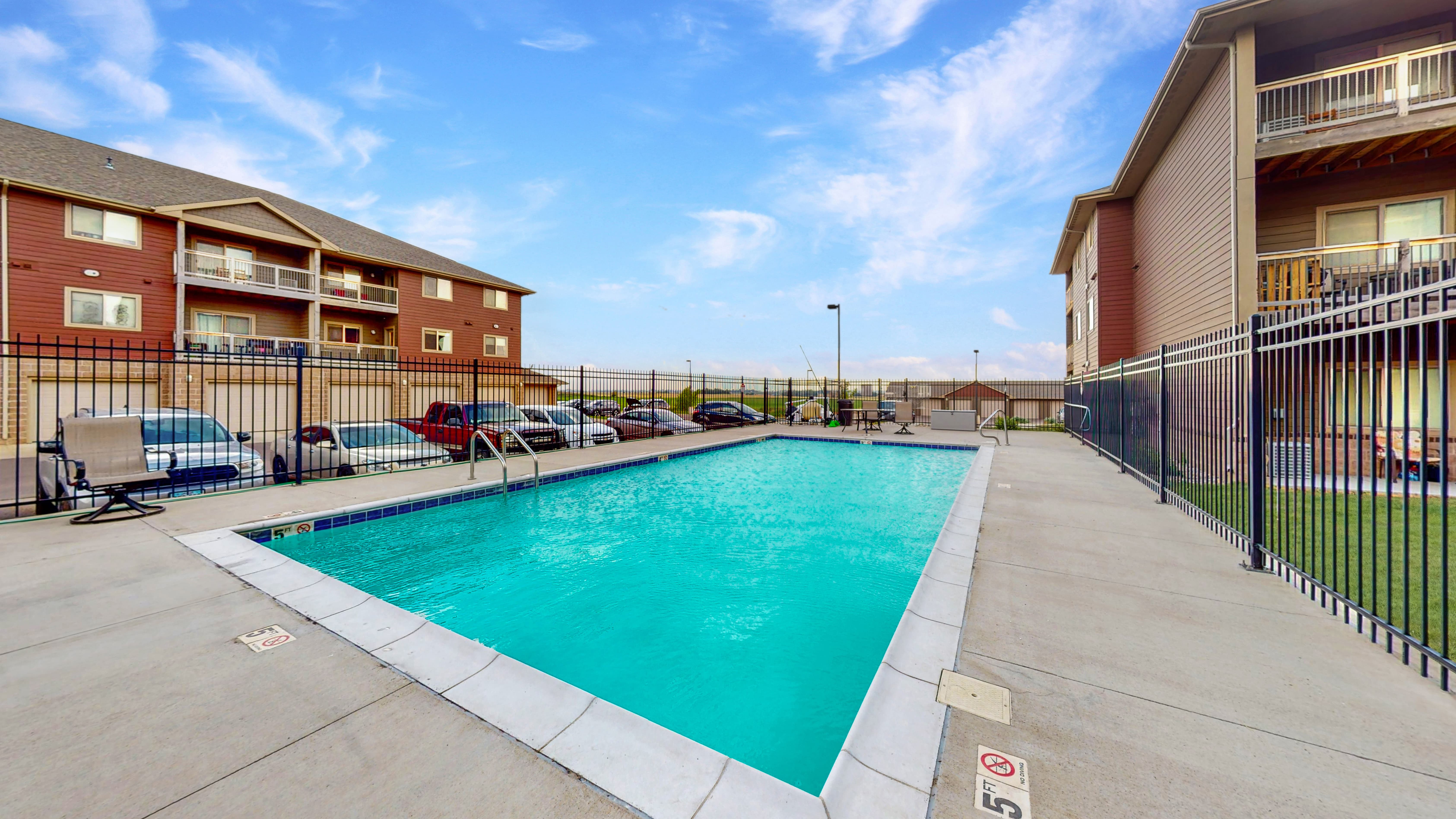 Sunset Villas apartment kitchen and living area - Sioux Falls, SD
