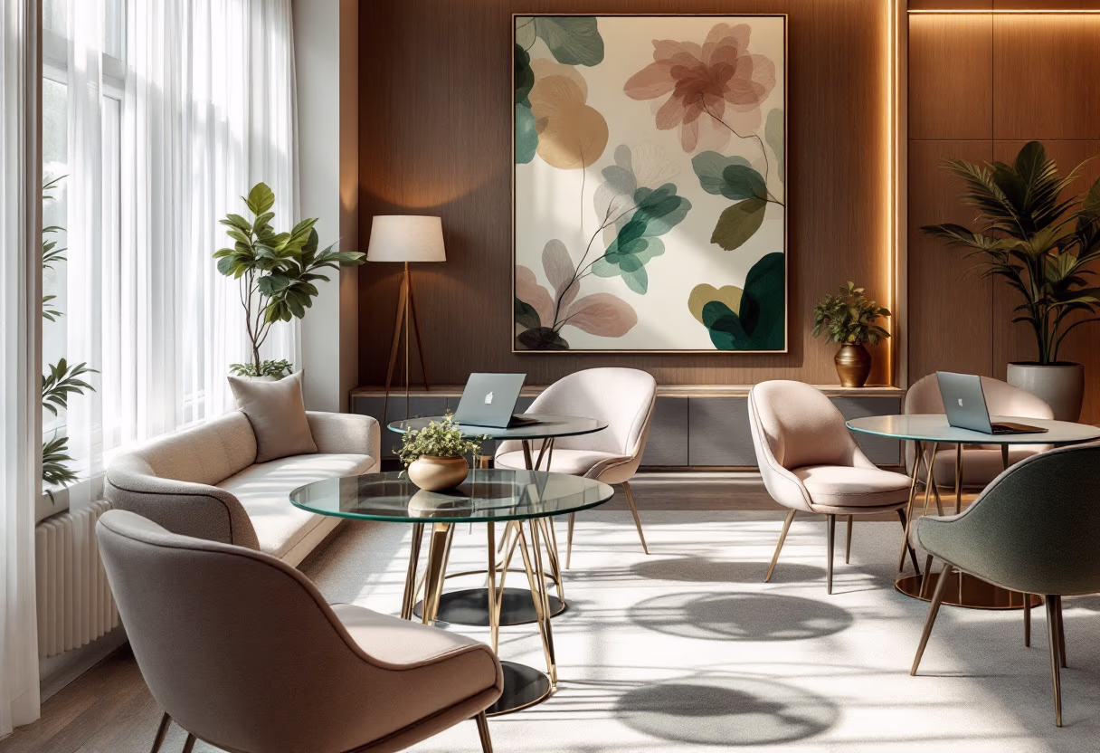 informal meeting setting for a b2b saas [background image]