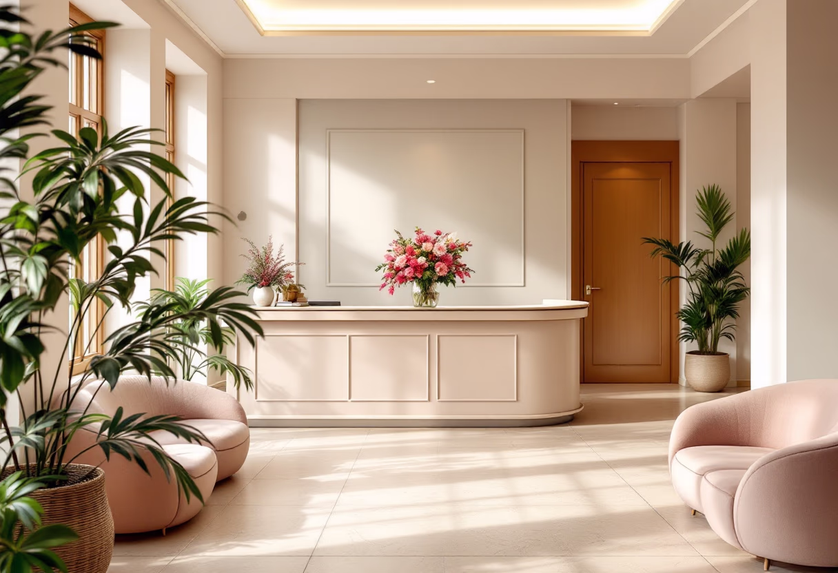 subject/scene: image of school reception area