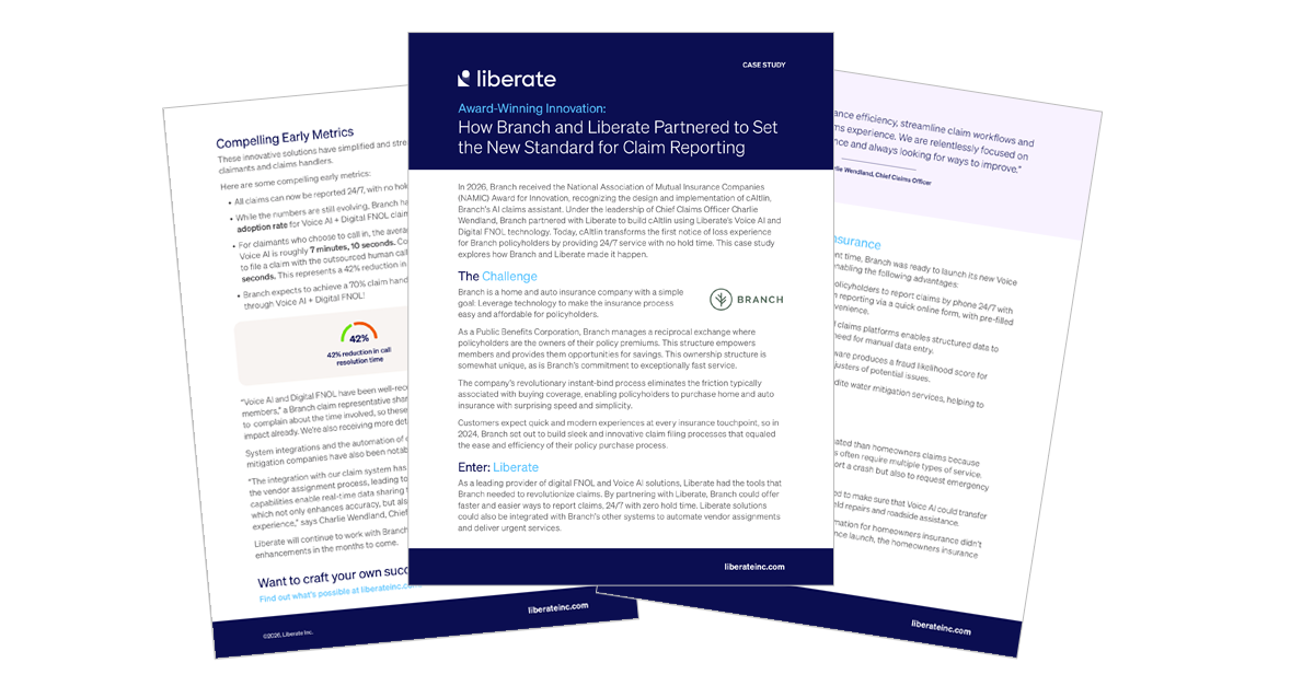 Modernized Claim Reporting