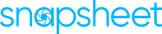 Snapsheet logo in light blue lowercase letters.