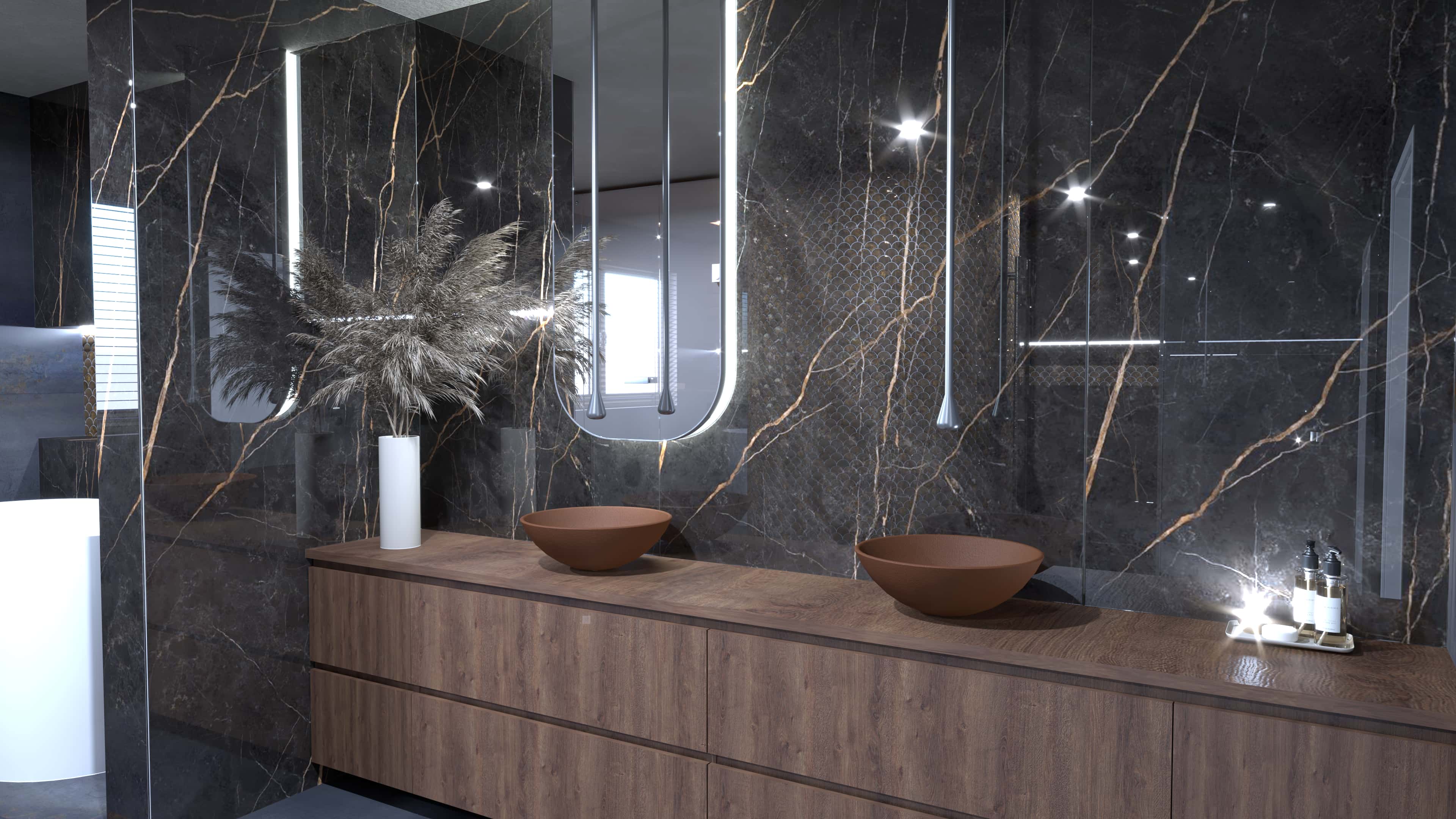 Luxe urban chique badkamer SDC